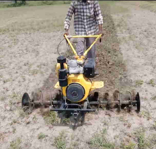 Agricultural KK-IC-400D Diesel Cultivator by Kisankraft, 9HP 406cc