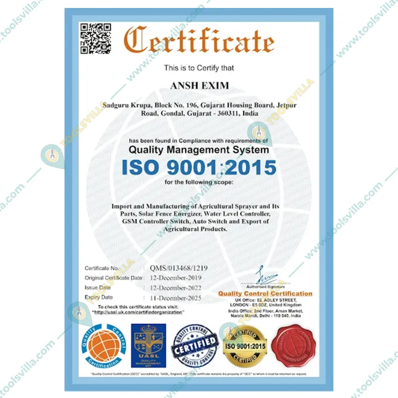 Agriansh 18 KV Solar Zatka Machine for 100 Acre with Siren, Cable, Battery Connector and Warning Plate
