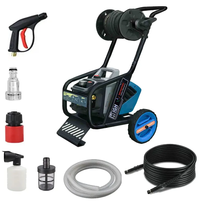 Sprayman 100 Bar, 2000 W Trolley Type High Pressure Washer With Accessories, 6 Month Warranty (SPPW-103)