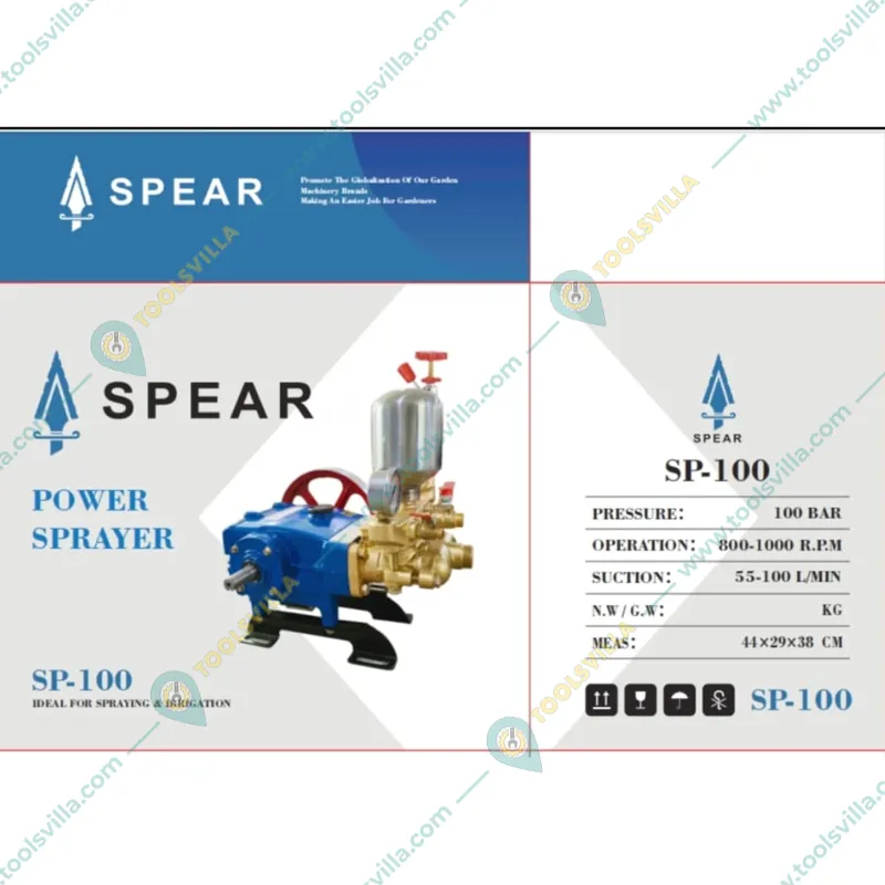Spear SP-100, High Pressure Tractor Mounted HTP Sprayer For Pressure Cleaning & Agriculture Spraying