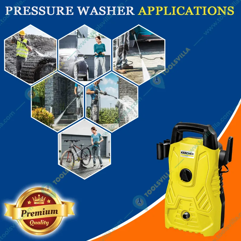 Karcher 1200W, 100 Bar High Pressure Washer With All Required Accessories (K 1 Upright)