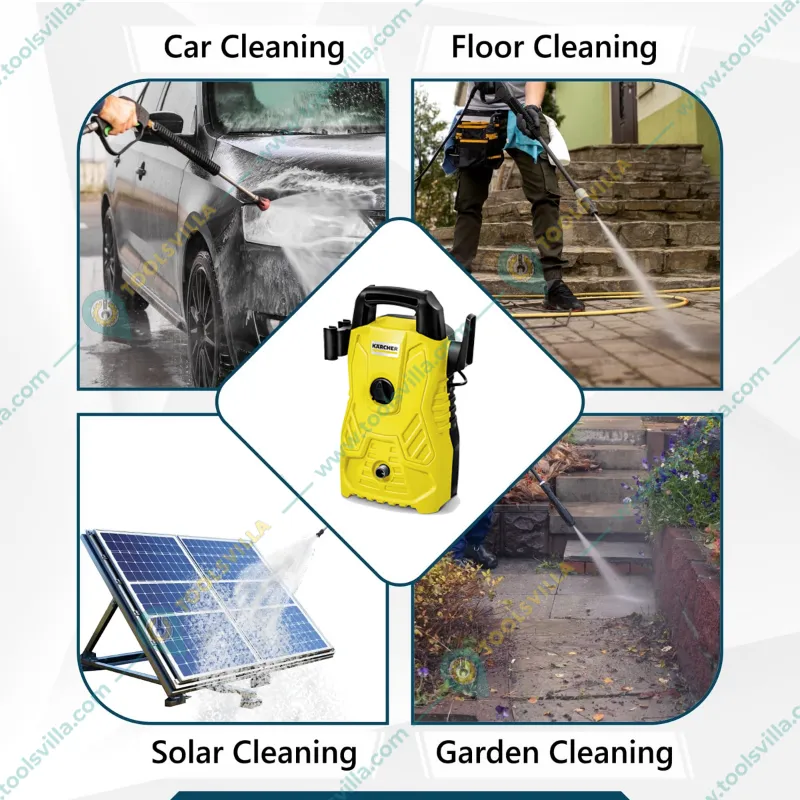 Karcher 1200W, 100 Bar High Pressure Washer With All Required Accessories (K 1 Upright)