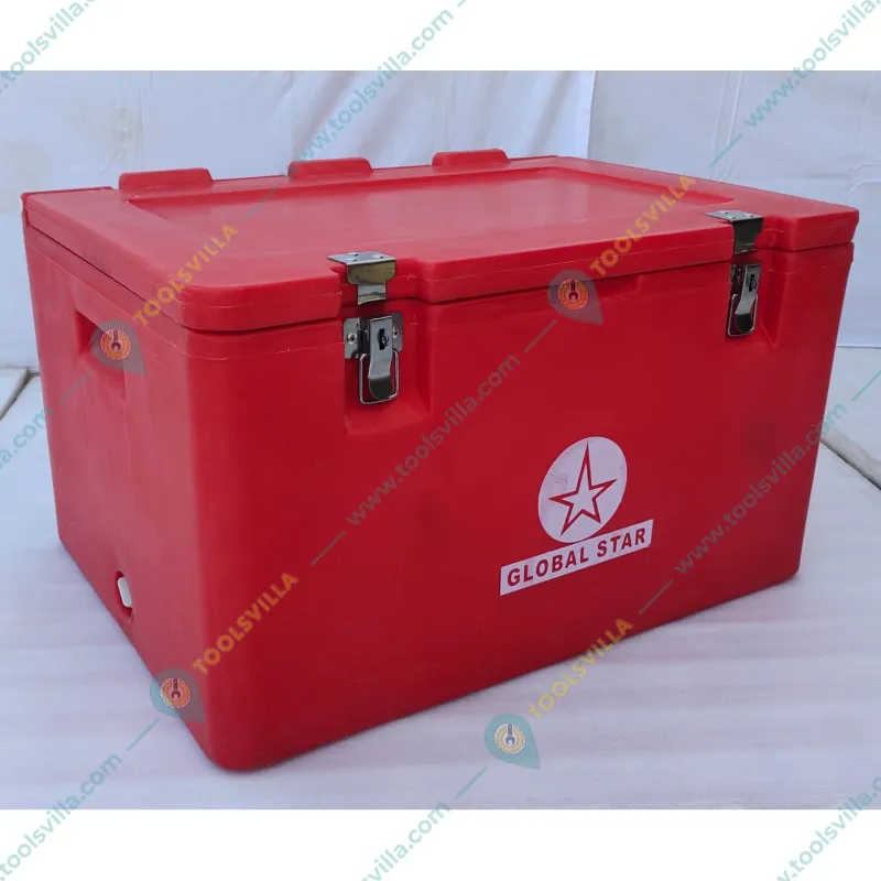 Global Star 100 Litre Insulated Chiller Ice-Box, Up to 24 hrs Insulation Support for Picnic and Outing