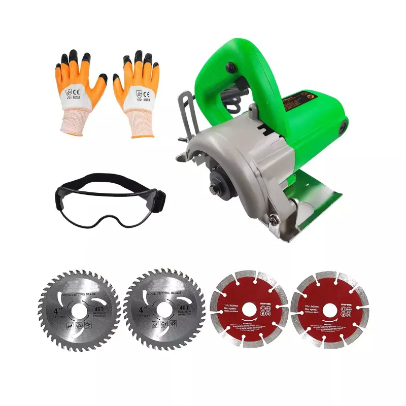 Premium Quality 100 mm 1050 Watt Marble Cutter with 4 Pcs Blade & Accessories, 12000 RPM 