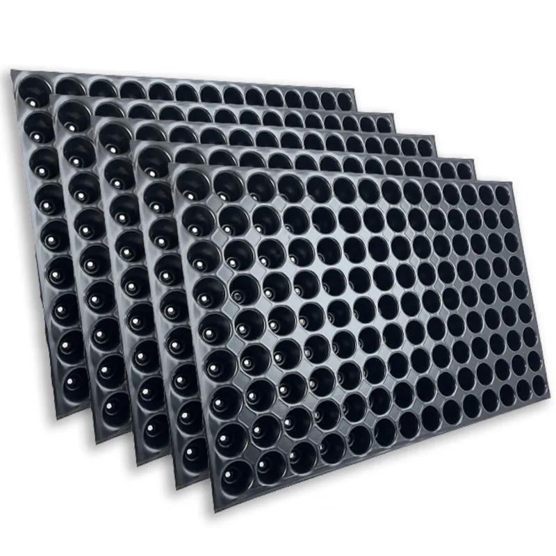 Siddhi 126 Cavities (Round Shape) Reusable Plastic Seedling Tray for Nursery and Gardening (Pack of 100 pieces)