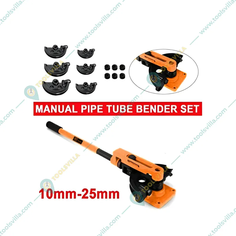 VOLTZ 10 - 25 mm Manual Pipe Bender, Heavy Duty Tube Bender for Bending Metal, Copper, or Stainless Steel (SWG 25S)