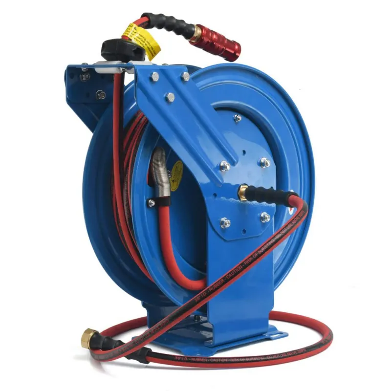 Zephyr ZSR1310DA Auto Retractable Steam Hose Reel Stand with 13 mm 10 m Hose Pipe for Garden and Industrial Purposes