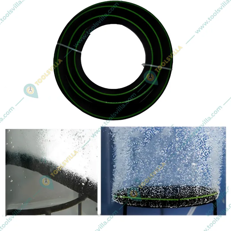 Airoxi 25mm 10 Meter Aeration Tube with 1 Pc Tee , 1 Pc Grommet & 1 PC Valve For Aquaculture