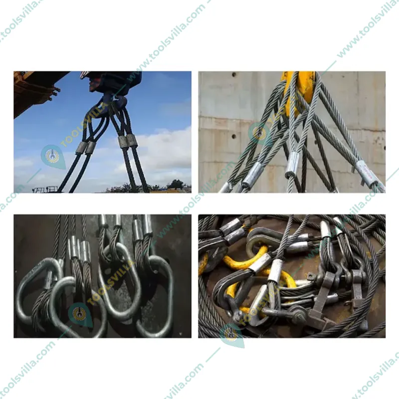 National 10 mm 6 meter Long Wire Rope Sling For Lifting, Rigging and Material Handling