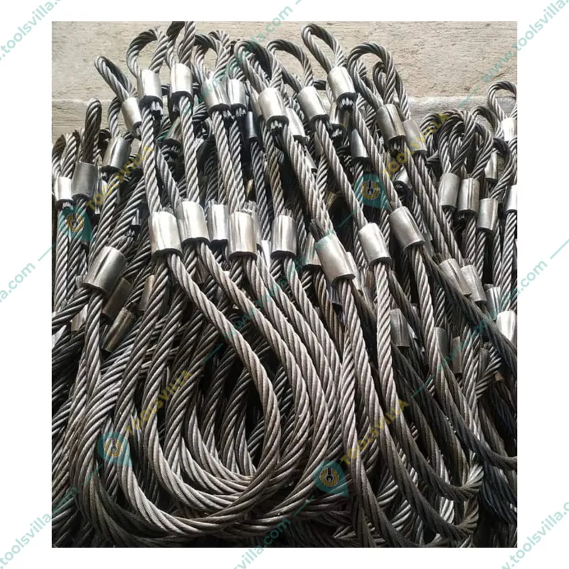 National 10 mm 6 meter Long Wire Rope Sling For Lifting, Rigging and Material Handling