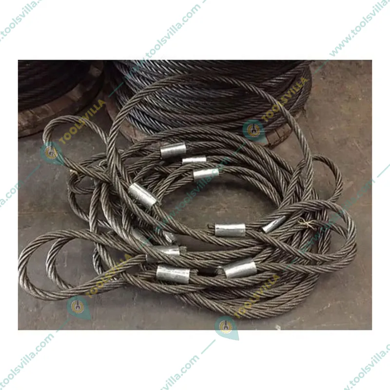 National 10 mm 6 meter Long Wire Rope Sling For Lifting, Rigging and Material Handling