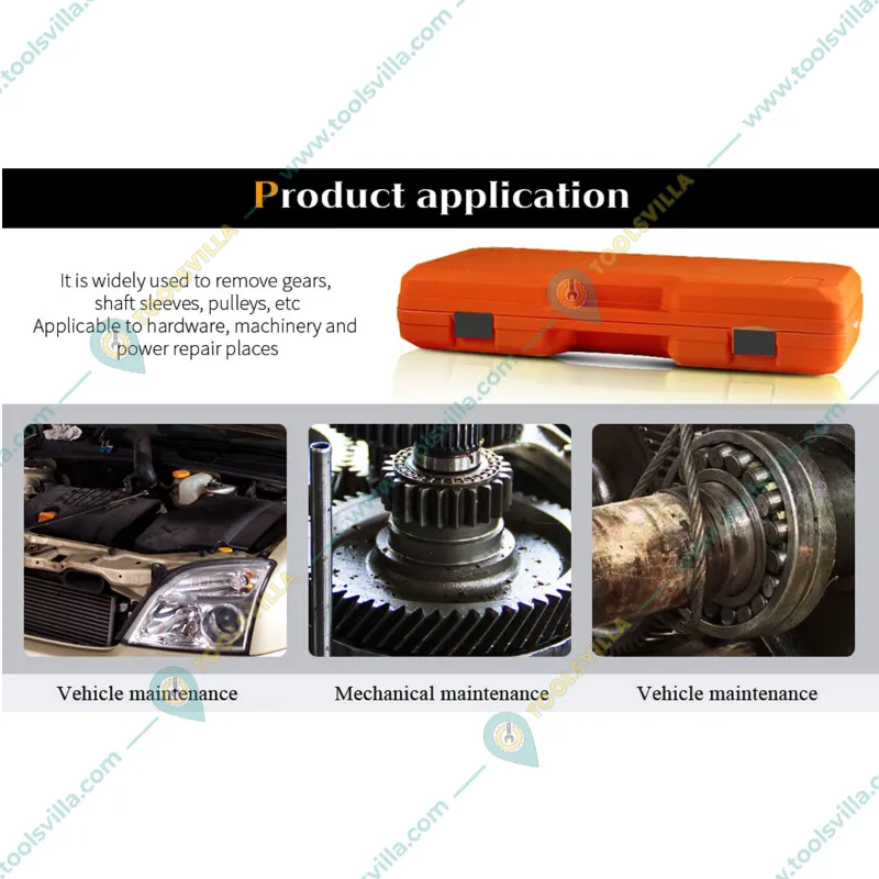 VOLTZ 10 Ton 3 Jaw Hydraulic Gear Puller, Wheel Bearing Hub Removal Tool (VZ-HP10T)
