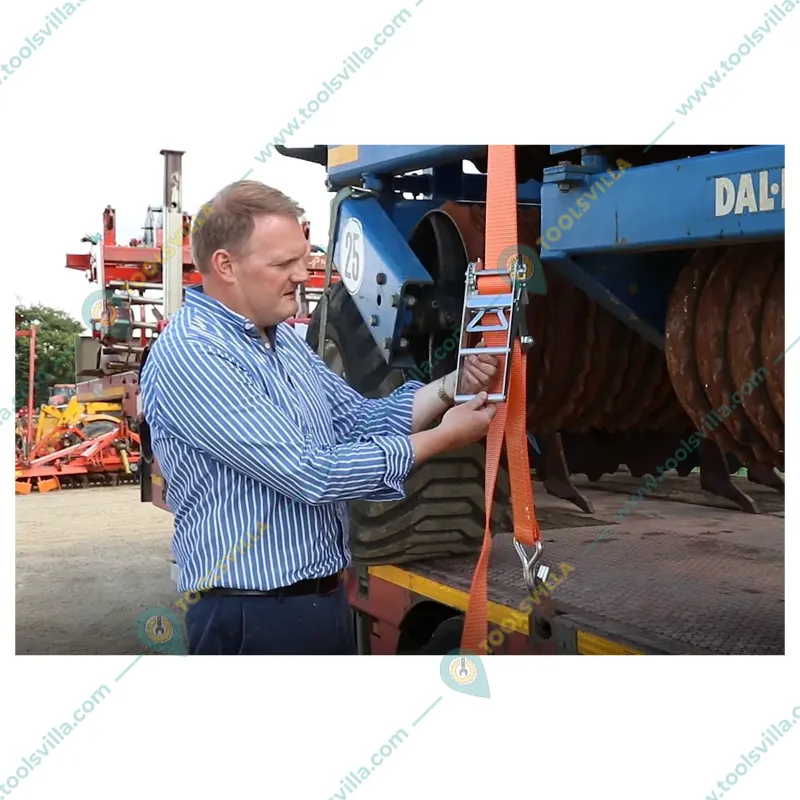 Safelift 10 ton 5 meter Ratchet Cargo Lashing Belt/Strap ,50mm Thickness Designed For Heavy-Duty Applications