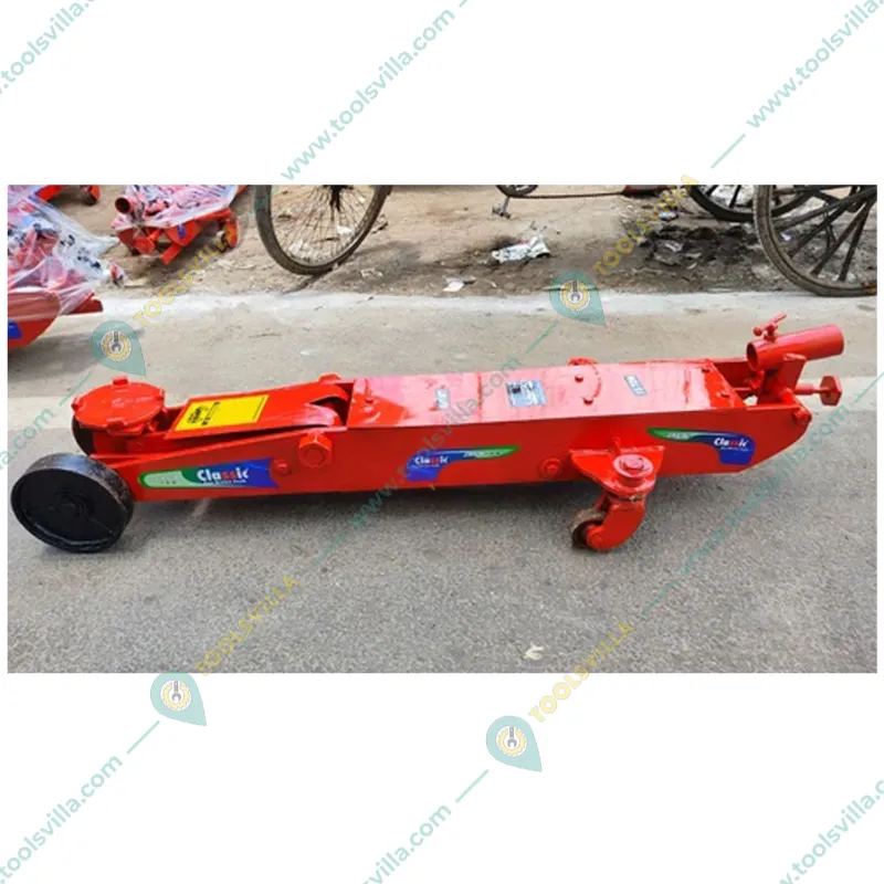 Classic 10-Ton Capacity Hydraulic Floor Trolley Jack for Heavy Vehicles - Maximum Lifting Height 538 mm
