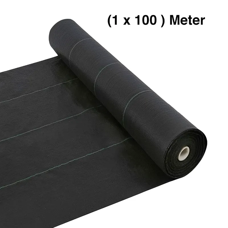 Siddhi 110 GSM Weed Mat | Suitable for Agriculture, Horticulture, Nursery and Cold Areas(Size-1 x 100 mtr)