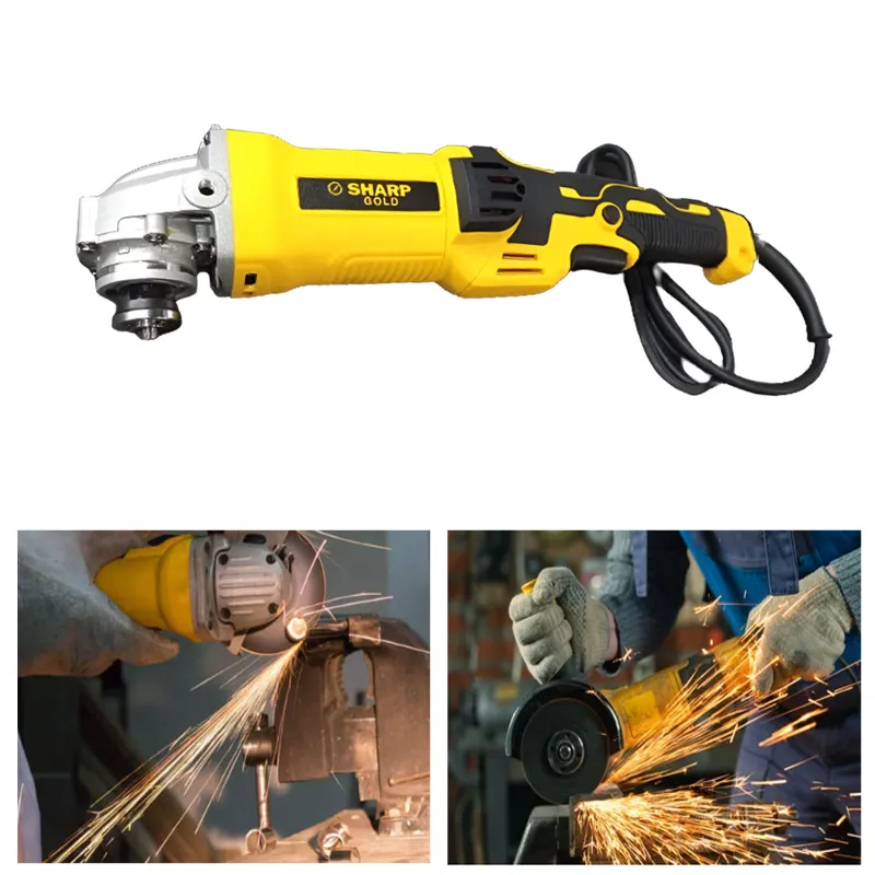 Sharp Gold 110 mm Angle Grinder, 1300 W & 11000 RPM (SG-321)