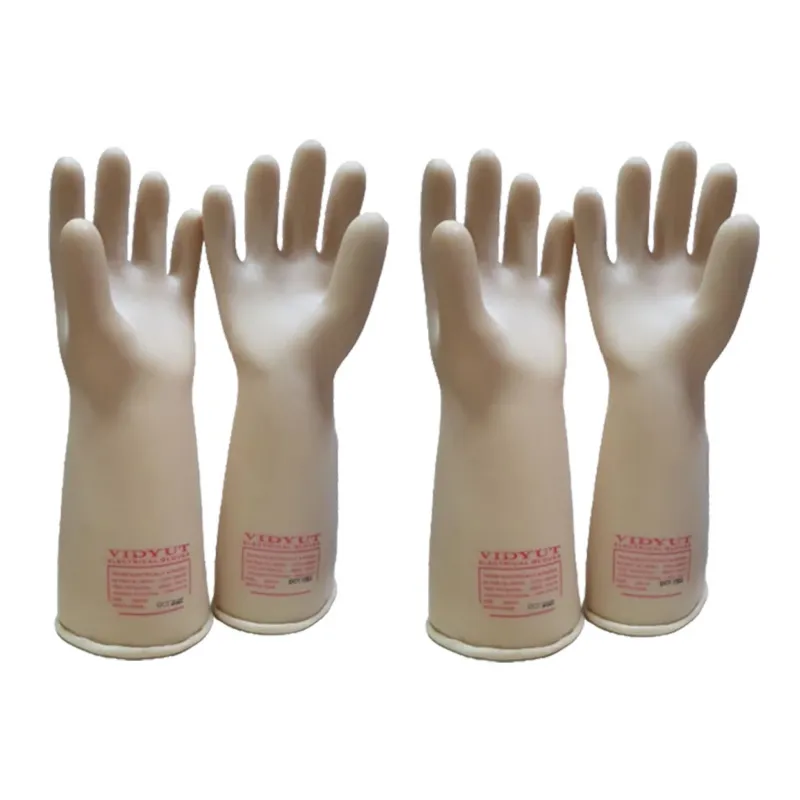 Vidyut Pack of 2 Safety Gloves - 11 Kva Electrical Insulated Rubber Seamless