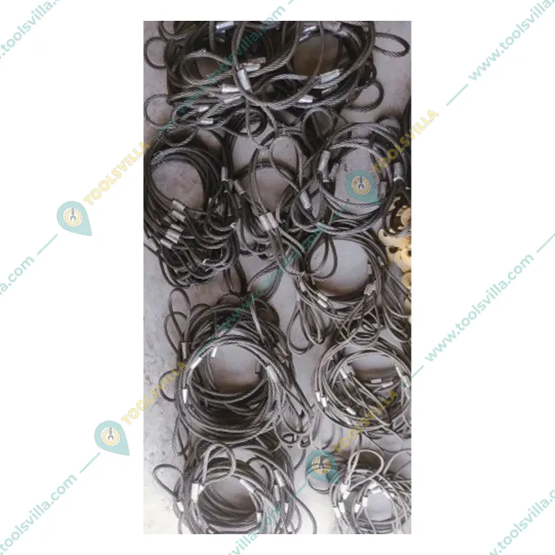 MAHADEV 11 mm 13 Meter Wire Rope Sling,1400 kg load capacity, 6x19 Steel Core For Lifting, Rigging, and Material Handling