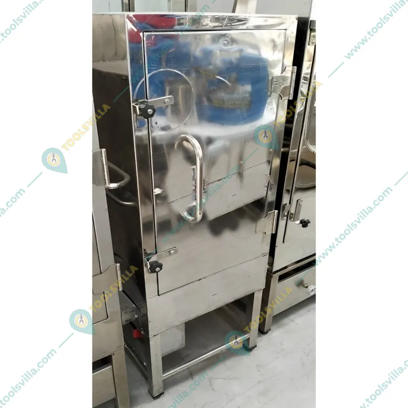 Heavy Duty Stainless Steel 304 Gas Operated 12 Tray Dhokla Making Machine