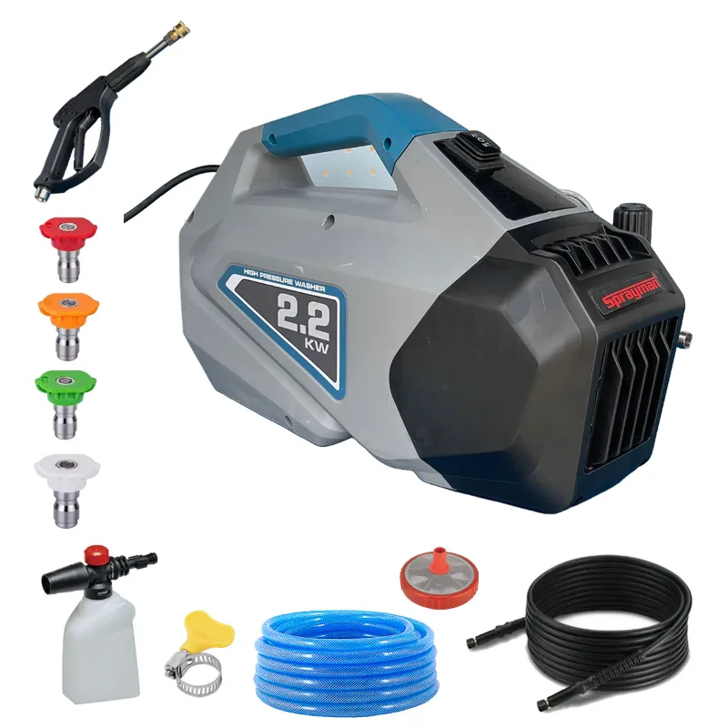 Sprayman 120 Bar, 2200 W, 10 lpm High Pressure car Washer With Accessories, 6 Month Warranty (SPPW-106)