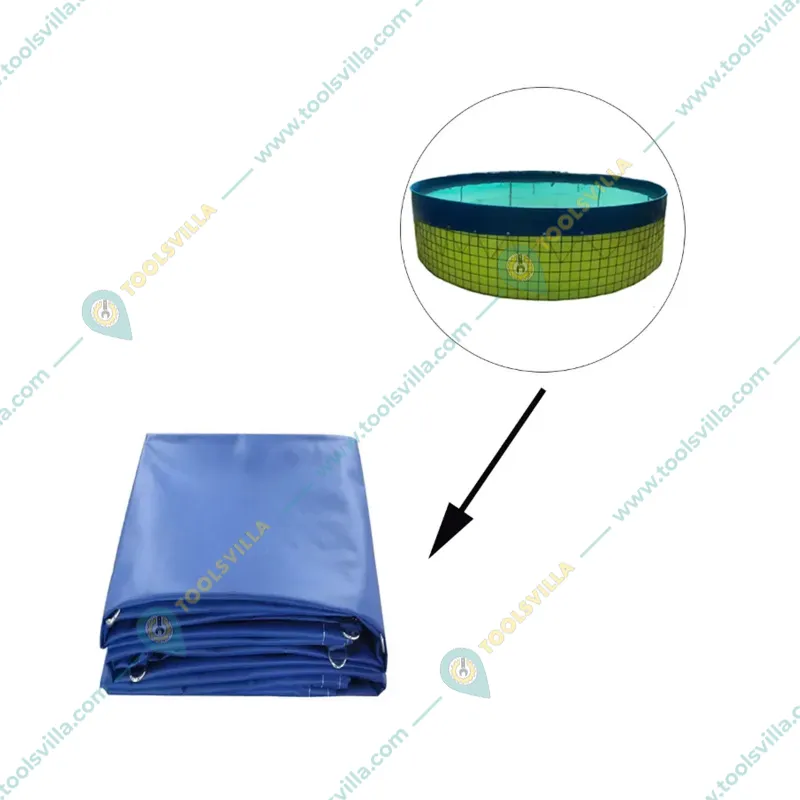 1250 GSM Tarpaulin Sheet of 2 Diameter for Biofloc Tank with 4500L Capacity