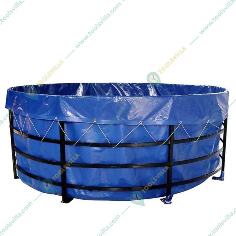 1250 GSM Tarpaulin Sheet of 2 Diameter for Biofloc Tank with 4500L Capacity