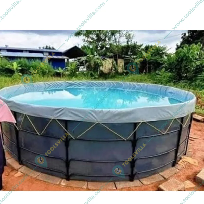 1250 GSM Tarpaulin Sheet of 2 Diameter for Biofloc Tank with 4500L Capacity