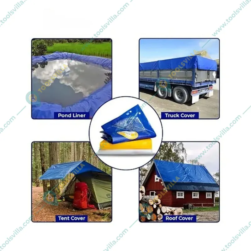 Siddhi 125 GSM HDPE, Waterproof, UV Protected Tarpaulin Sheet | Zero Filler and 100% Virgin(Size-24 feet x 21 feet)