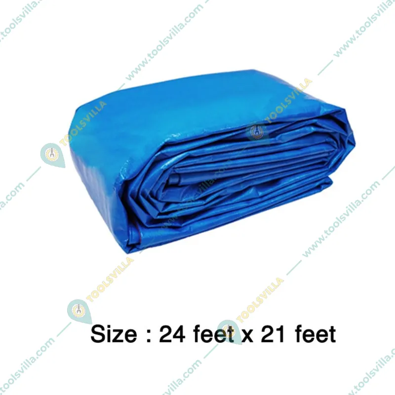 Siddhi 125 GSM HDPE, Waterproof, UV Protected Tarpaulin Sheet | Zero Filler and 100% Virgin(Size-24 feet x 21 feet)