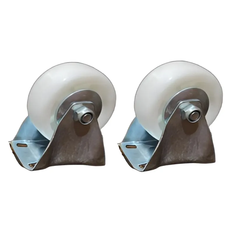 Suwas Trolley 4 x 2 Inch Pack Of 2 PP Caster Wheel With 125 Kg Load Capacity (Fixed Type) | 6 Months Warranty
