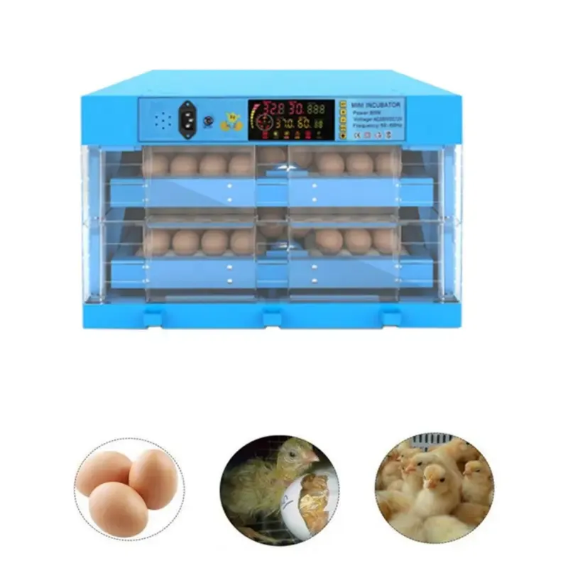 128 Eggs Rolling Type Automatic 80W Egg Incubator (Plastic)