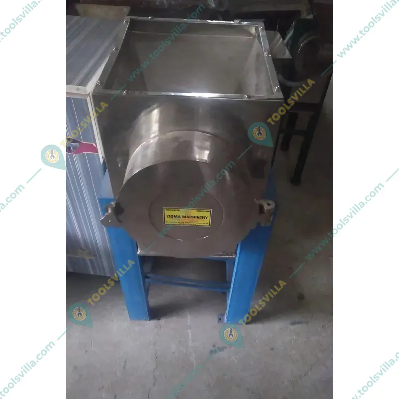 Semi-Automatic 12 Inch Flour Mill/Pulverizer Machine/Masala Grinder Without Motor, Stainless Steel Body