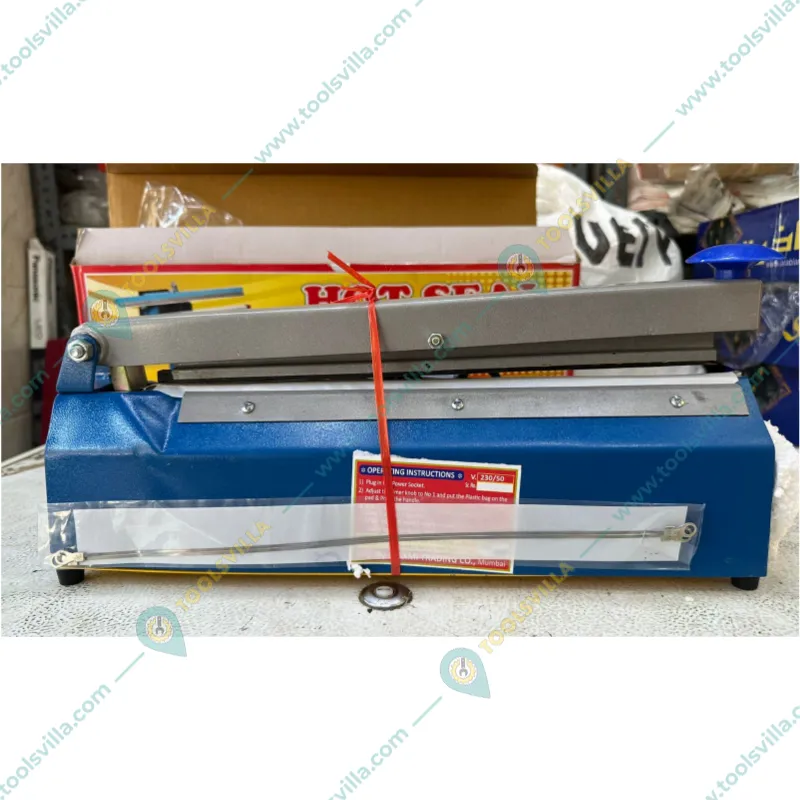 12 Inch Impulse Hand Sealer with time Adjustment Facility for Plastic pouch packing