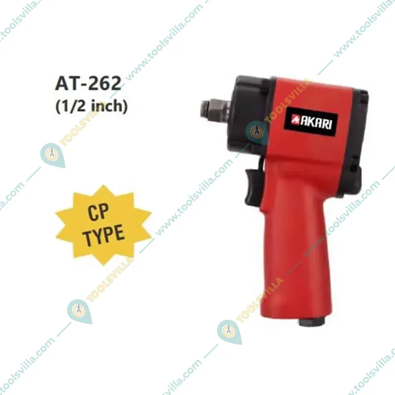 Akari 1/2 inch CP Type 8500 RPM Speed 520 Nm Torque Mini Air Impact Wrench (AT-262)