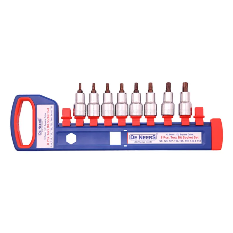 De Neers 1/2 inch drive Torx Socket set (DN-7025)- 8pcs