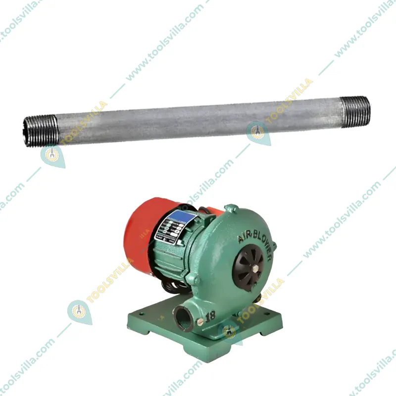 Premium Quality 1 x 12-inch galvanized Blower Pipe Suitable for Bhatti Blower No.18 