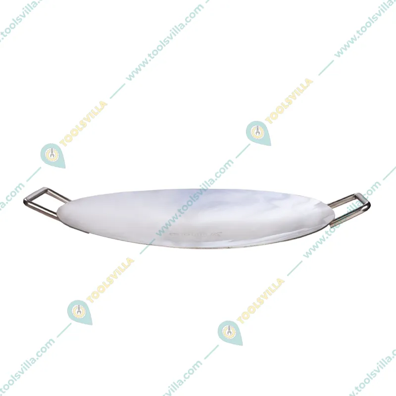 Commercial 12 inch Round Tawa Platter of 3 mm Thickness, Stainless Steel Body, for Catering Purpose