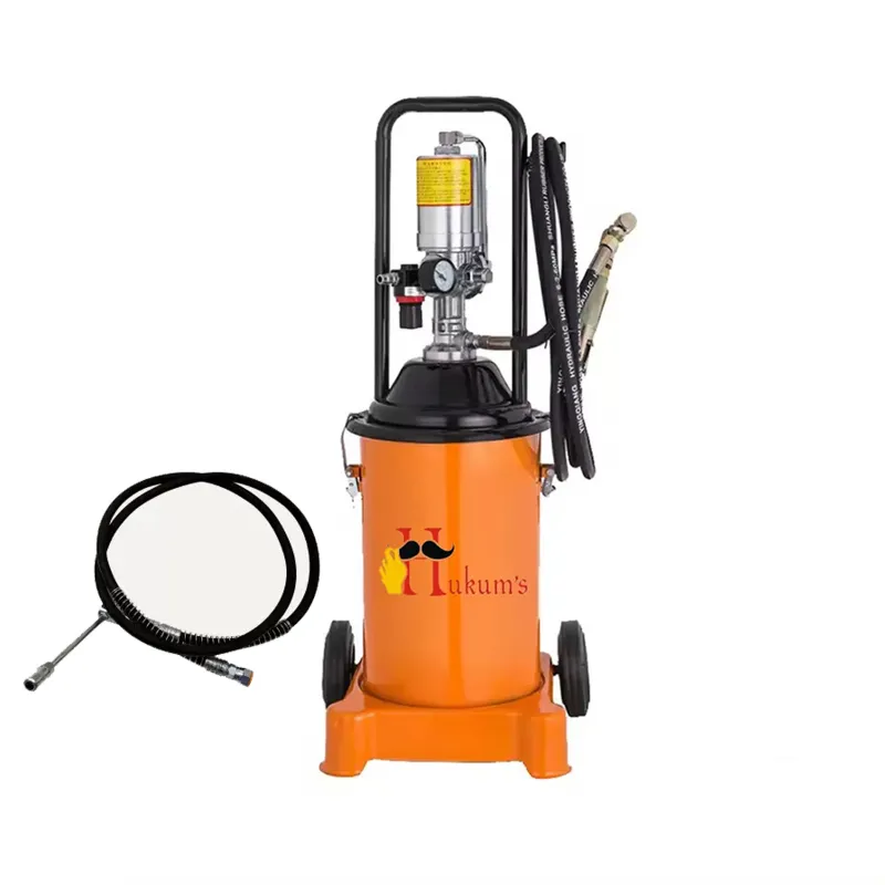 Hukums 12 Kg 10.5 Kg/cm² Pneumatic Operated Grease Pump with 2.2 meter Hose Pipe & Gun