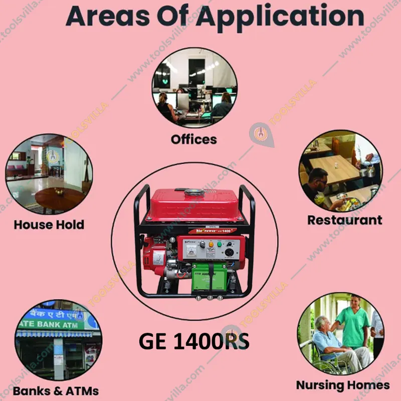 HPM 1.2 KVA Recoil and Self Start Single Phase Portable Petrol Generator (GE-1400RS)