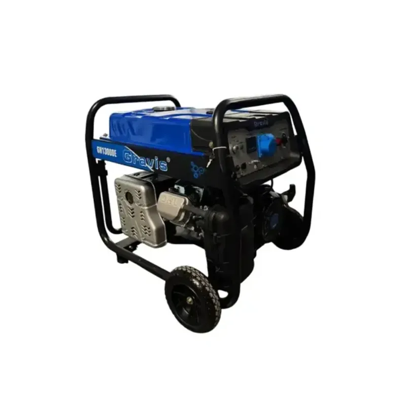 Gravis 12 Kva Recoil & Self Start Single Phase Portable Petrol Generator with 28 L Tank Capacity (GH13000E)