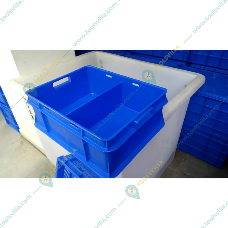 Premium Quality 20 Liter 470x370x168 mm Milk Crate with Partition (Pack of 5)