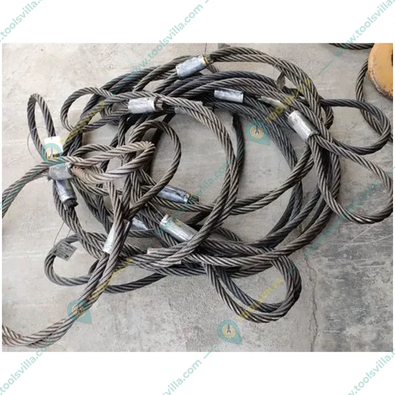 MAHADEV 12 mm 3 Meter Wire Rope Sling, 1700 kg load capacity,6x19 Steel Core For Lifting, Rigging and Material Handling