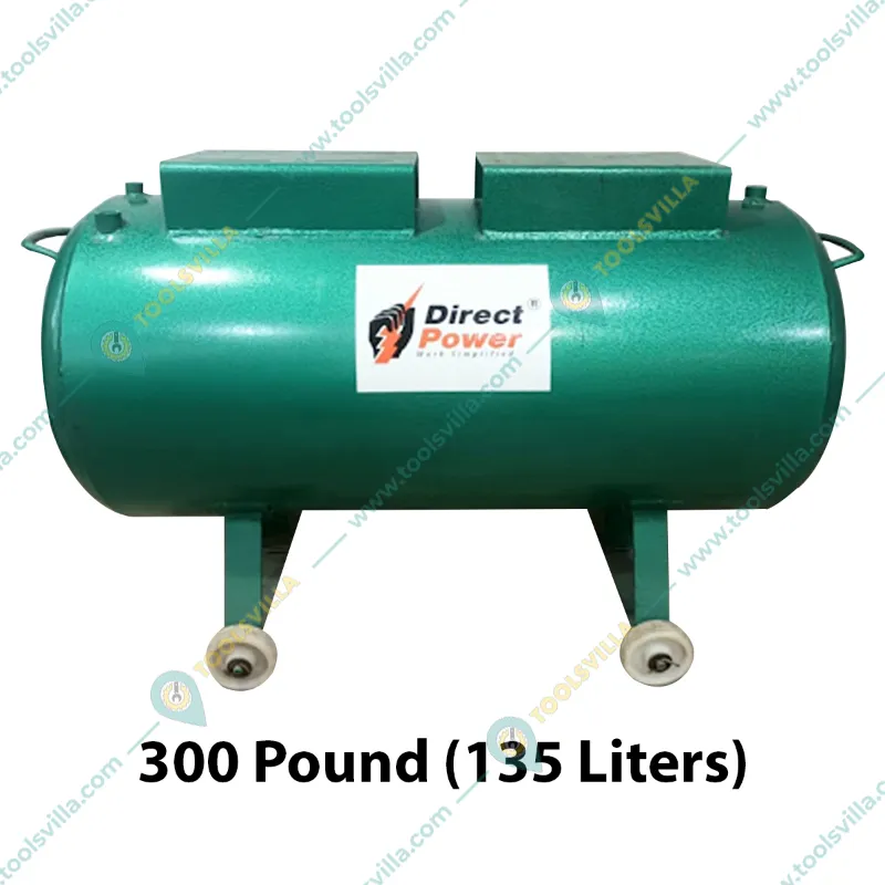 Heavy Duty 300 Pound (135 L) Capacity Air Compressor Tank