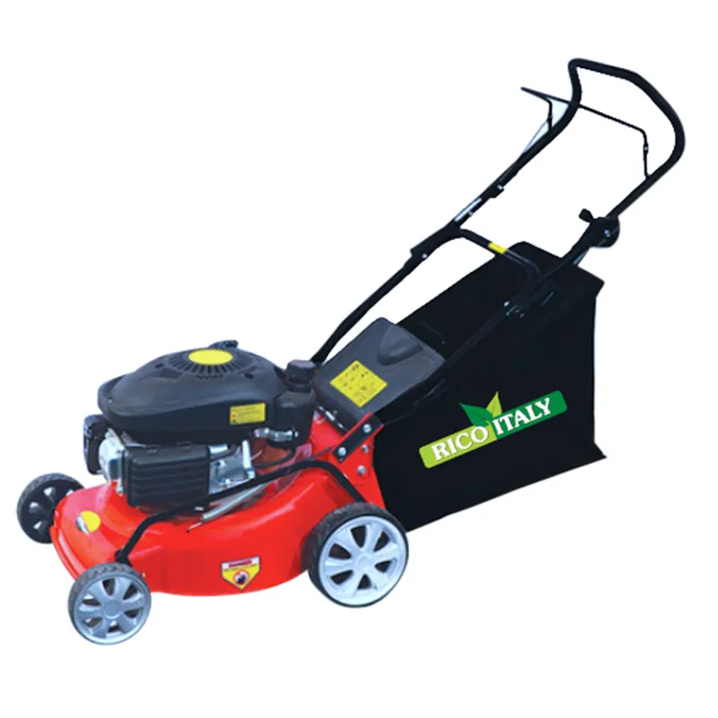 Rico Italy 4 HP, 139 CC 18 inch Self Propelled Petrol Operated Lawn Mower / Grass Cutter Machine | RI-LM-18