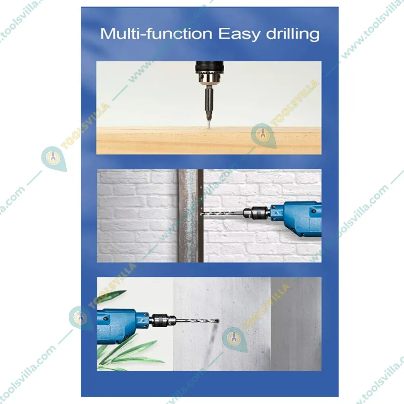 Heavy Duty 13mm, 400W Reverse Forward Electric Rotary Drill With Accessories
