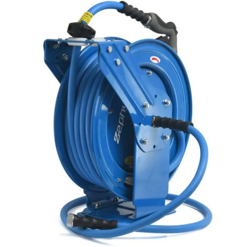 Zephyr ZWR1310DA-PR Auto Retractable Hose Reel Stand with 13 mm 10 m Hose Pipe for Garden and Industrial Purposes