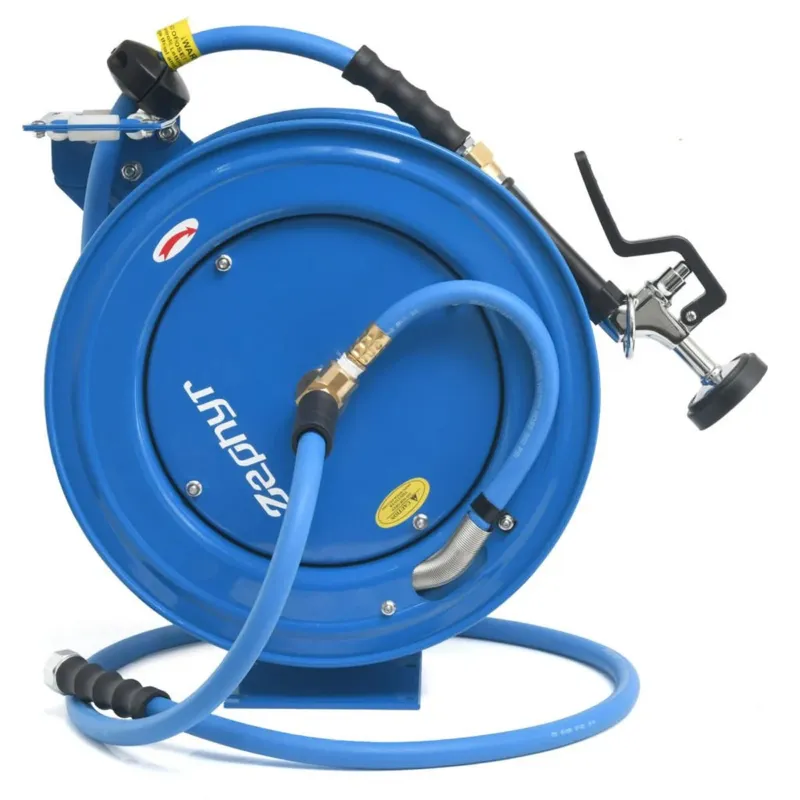 Zephyr ZWR1315HD Auto Retractable Water hose Reel with 13 mm 15 m Hose Pipe for Garden and Industrial Purposes