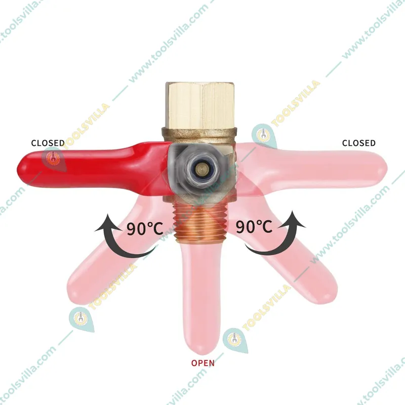 10 Pcs Of 1/2 Inch Male x 1/4 Male Ball Valve For HTP Pump