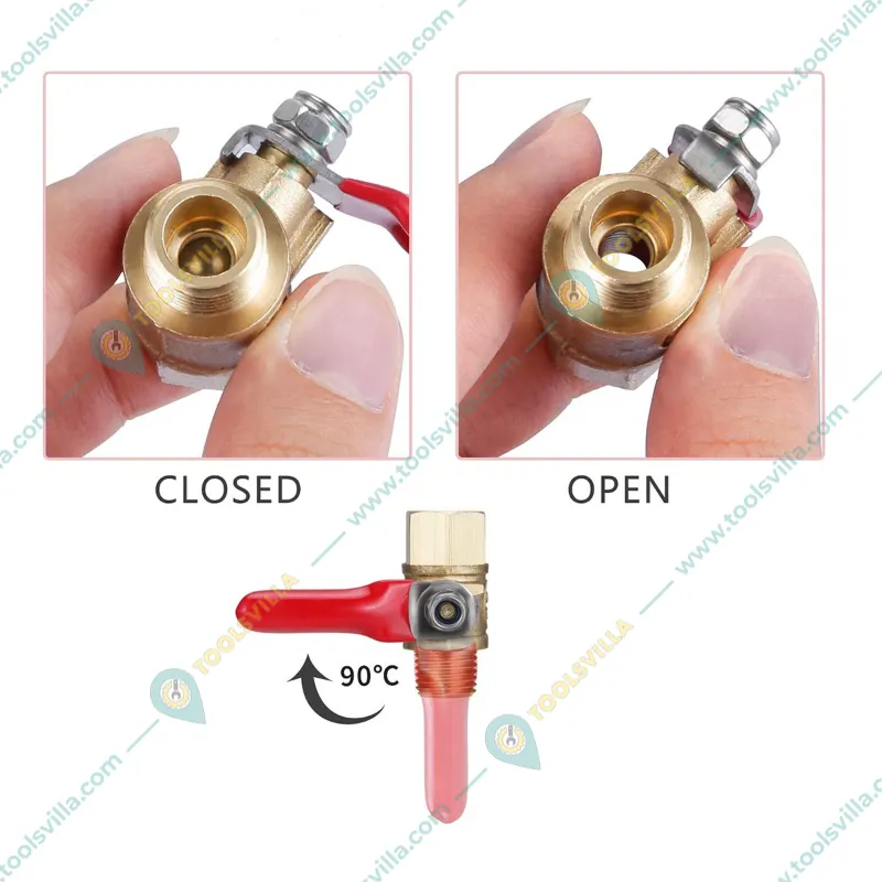 10 Pcs Of 1/2 Inch Male x 1/4 Male Ball Valve For HTP Pump
