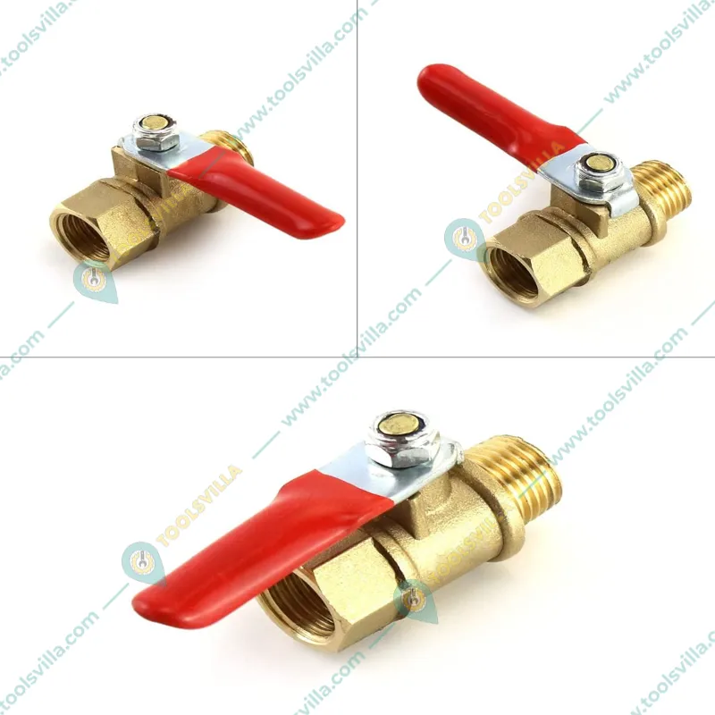 10 Pcs Of 1/2 Inch Male x 1/4 Male Ball Valve For HTP Pump